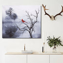 Modern Red Bird Tree Canvas Oil Printed Paintings Home Wall Art Decor Unframed Decorations