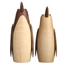 13cm Nordic Style Penguin Doll Living Room Bedroom Desktop Maple Walnut Decorations