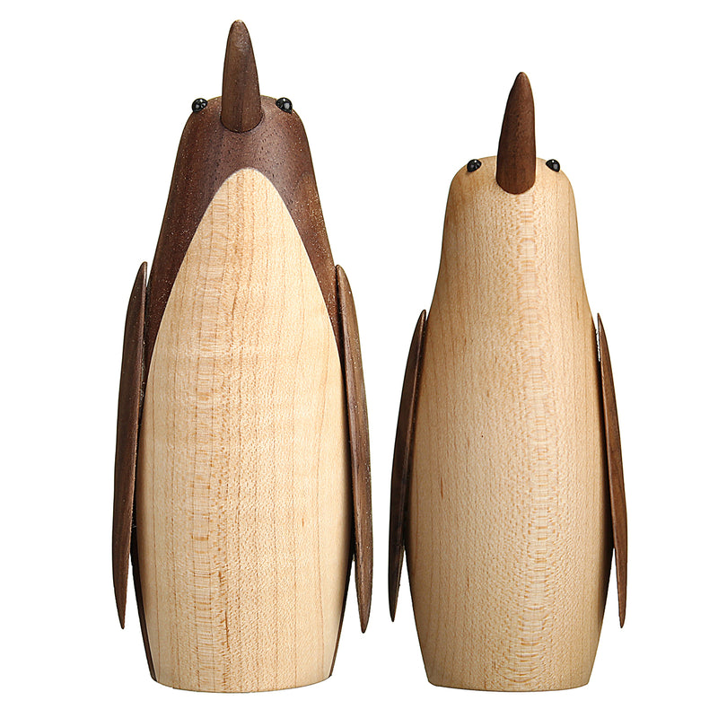 13cm Nordic Style Penguin Doll Living Room Bedroom Desktop Maple Walnut Decorations