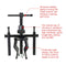 3-Jaw Inner Bearing Puller Tool Kit Inner Hole Bearing Pull Maintenance
