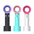 Bakeey USB Large Capacity No Leaf Mini Portable Rechargeable Small Fan With Base