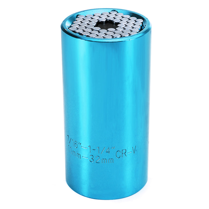 11-32mm Multi-functional Ratchet Socket Grip Clamping Range Socket Wrench