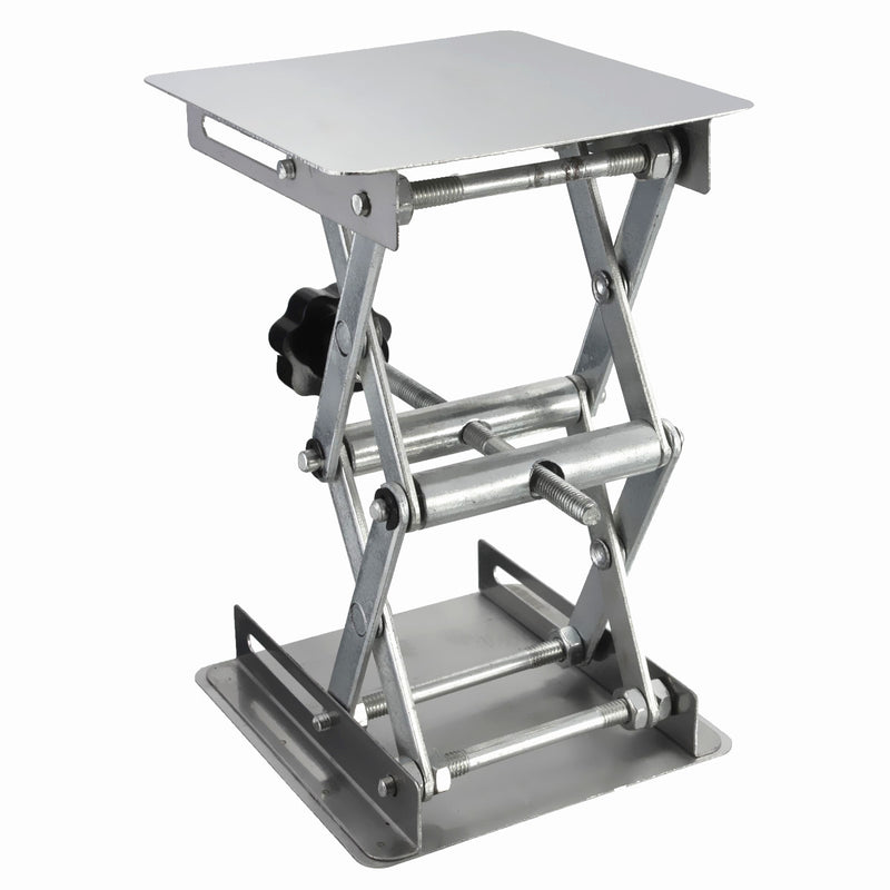 4 x 4" Stainless Steel Lifting Platform Lab Stand Laboratory Manual Lift Riser Lifter 100x100x150mm