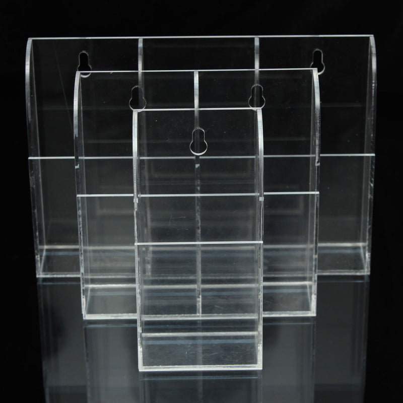 Acrylic TV Air Conditioner Remote Control Holder Case Wall Mount Storage Box