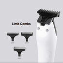 KEMEI KM-5027 Cordless Hair Clipper Beard Trimmer Electric Haircut Machine with LCD Digital Display Hair Grooming Kit for Kids Family