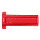 Drillpro TS 6 Inch Aluminum Alloy Hole Precision Marking T Ruler Hole Positioning Measuring Ruler Woodworking Scriber Scribing Tool