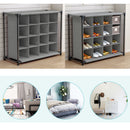 DIY Interlocking 4 Layers 16 Compartment Shoe Organiser Storage Cube Racks