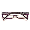 Purple Female Diamond Flower Frame Presbyopic Reading Glasses Eyeglasses 1.0 1.5 2.0 2.5 3.0 3.5