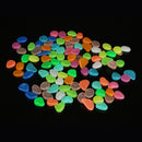 100pcs Luminous Stones Pebble Gardening Aquarium Landscaping Pebble Villa Decorations