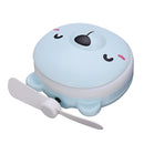 USB Rechargeable Mini Portable Fan with Makeup Mirror Led Light Pocket Handheld Fan