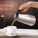 Espresso Moka Coffee Maker Pot Percolator Stainless Steel Electric Stove Electric Coffee Kettle