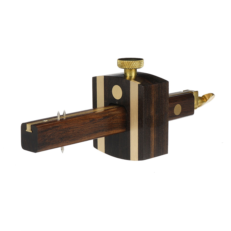 8 Inch Woodworking Carpenter Tool Ebony Copper Scribers Screw Cutting Mark Gauge