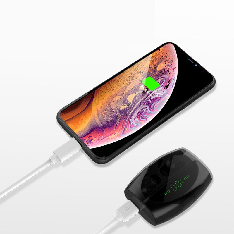 Bakeey XG20 TWS bluetooth 5.0 Earphone 8D Stereo HiFi Graphene Dynamic 1800mAh Power Bank Dual Noise Cancelling Mic Headphone