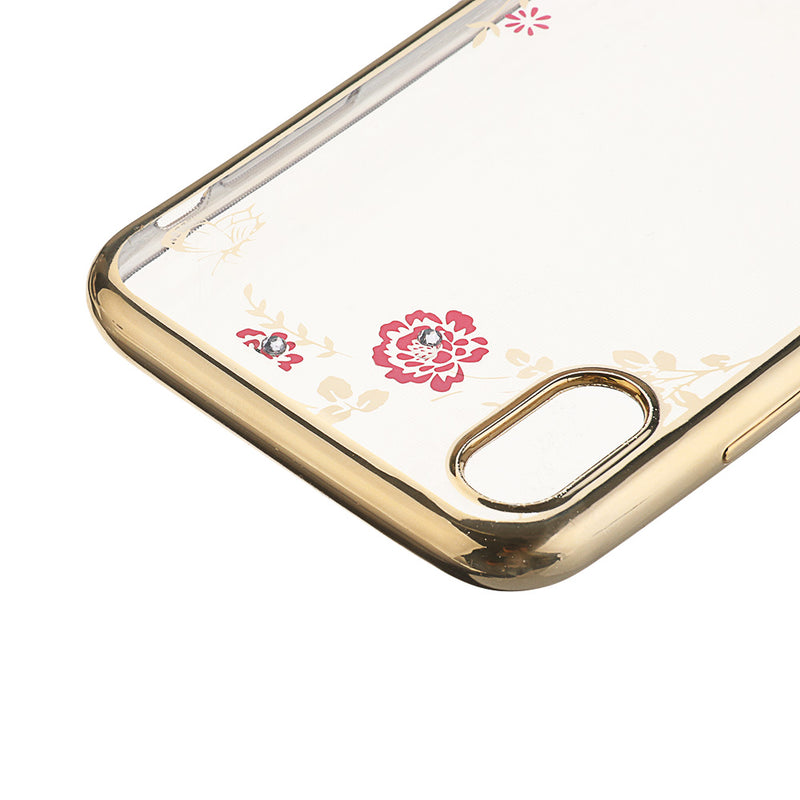 Bakeey Flowers Translucent Shockproof Soft TPU Back Cover Protective Case for iPhone XS Max
