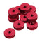 10Pcs M3 Hand Knurled Thumb Aluminum Alloy Screw Nut Spacer Flat Washer