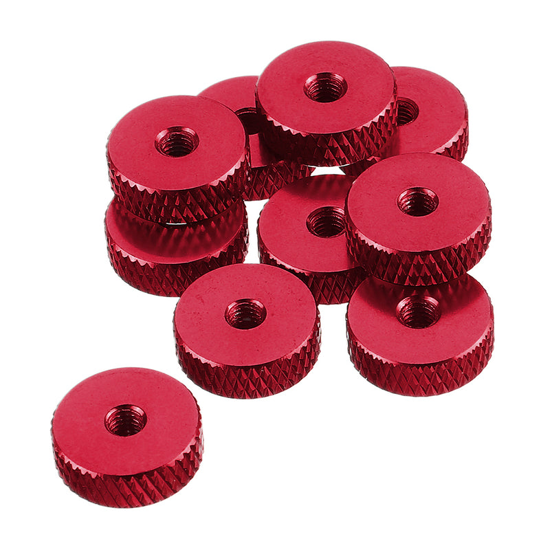 10Pcs M3 Hand Knurled Thumb Aluminum Alloy Screw Nut Spacer Flat Washer