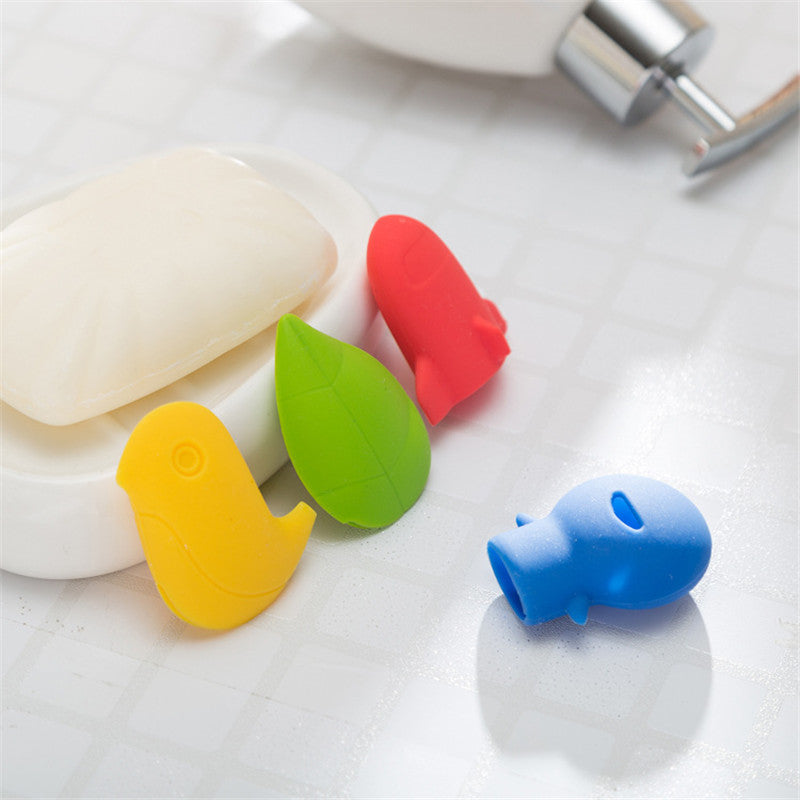 Travel Portable Tooth Brush Head Cap Cover Protector Case Silicone Cute Plane Bird Toothbrush Head