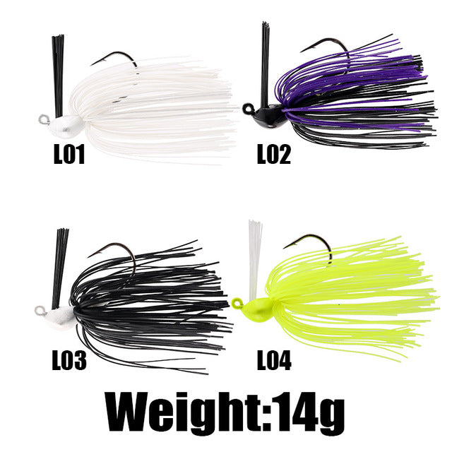 SeaKnight SK105 SK106 Spinnerbait 4pcs 10g 14g Lead Head Fishing Lure Artificial Hard Bait