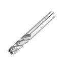 Drillpro 6pcs 3/16-1/2 Inch Imperial Milling Cutter 4 Flutes Spiral CNC End Mill Cutter
