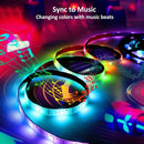 5V USB Power bluetooth Music Remote APP LED Strip Light 5050 RGB TV Backlight Decoration