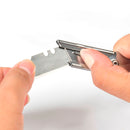 WORKPRO 3pcs Folding Practical Cutter Set Stainless Steel Cutting Box Paper Quick Change Knif e