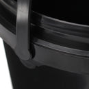 5L Plastic Round Water Bucket Hydroponics System DWC Black Thick Chemical Barrel with Lid Handle