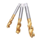 Drillpro M8/M10/M12 HSS Titanium Coated Screw Tap Thread Metric Spiral Flute Machine Hand Tap