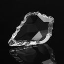 10PCS 38MM Chandelier Clear Crystal Glass Maple Leaf Pendant Lamp Prisms Part Decor