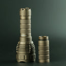 Sand Silver Color Convoy L2 XPL HI 1100LM 4Modes Steppess Dimming Tactical LED Flashlight with 2 Tubes