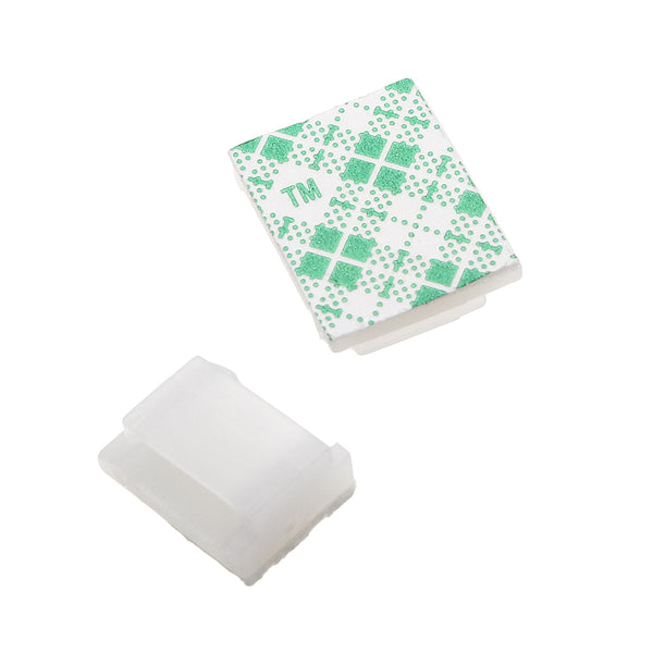 100Pcs Car Recorder Wiring Clamp 3M Adhesive Glue Fixed Seat GPS Cord Cable Clip Wire Posts Holder