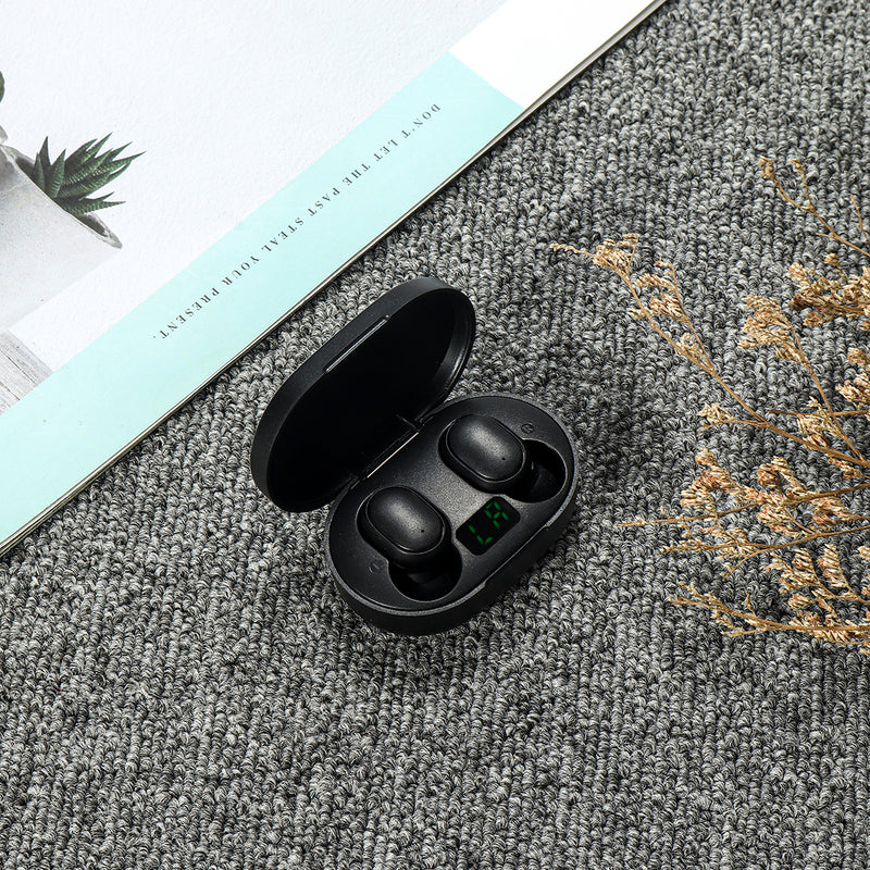 Portable TWS True Wireless bluetooth 5.0 Earphone LED Power Display Stereo Bilarteral Calls Headphone for Xiaomi Huawei IOS