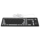 Portable Flexible Waterproof Soft Silicone Keyboard 103 Keys Foldable Numeric Keypad For Mac Android Laptop PC