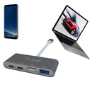 Bakeey T-805 4 In 1 Type-C USB 3.0 Fast Charging HUB Adapter For Huawei P30 Pro Xiaomi Mi9 S10+ Note 10