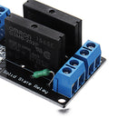 5pcs 2 Channel DC 12V Relay Module Solid State High Level Trigger 240V2A