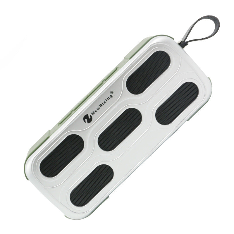 Newrixing Outdoor Wireless bluetooth Speaker TF Card U Disk AUX Waterproof Shockproof Stereo Speaker with Mic