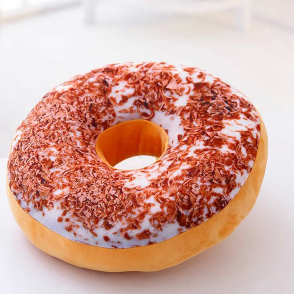 Honana WX-333 40cm Colourful Plush Creative 3D Squishy Donut Throw Pillow Sofa Car Cushion Valentines Gift