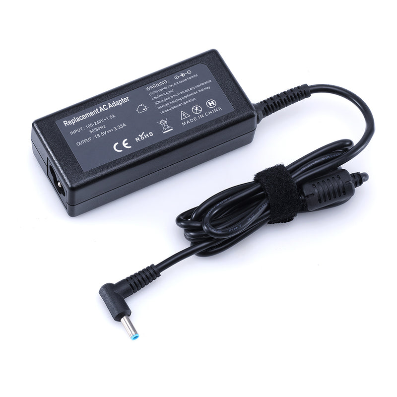 Fothwin 19.5V 65W 3.33A Interface 4.5*3.0 Blue Pin for  HP Notebook Desktop Laptop Power Adapter Add the AC line
