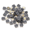 50Pcs DC12V 4 Pins Tact Tactile Push Button Momentary SMD Switch 5x5x1.5MM