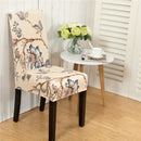 Honana WX-915 Elegant Flower Landscape Elastic Stretch Chair Seat Cover Dining Room Home Wedding Decor