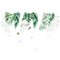 Miico FX82019 2 PCS Botanic Leaves Wall Sticker Decorative Sticker Removable Sticker DIY Sticker
