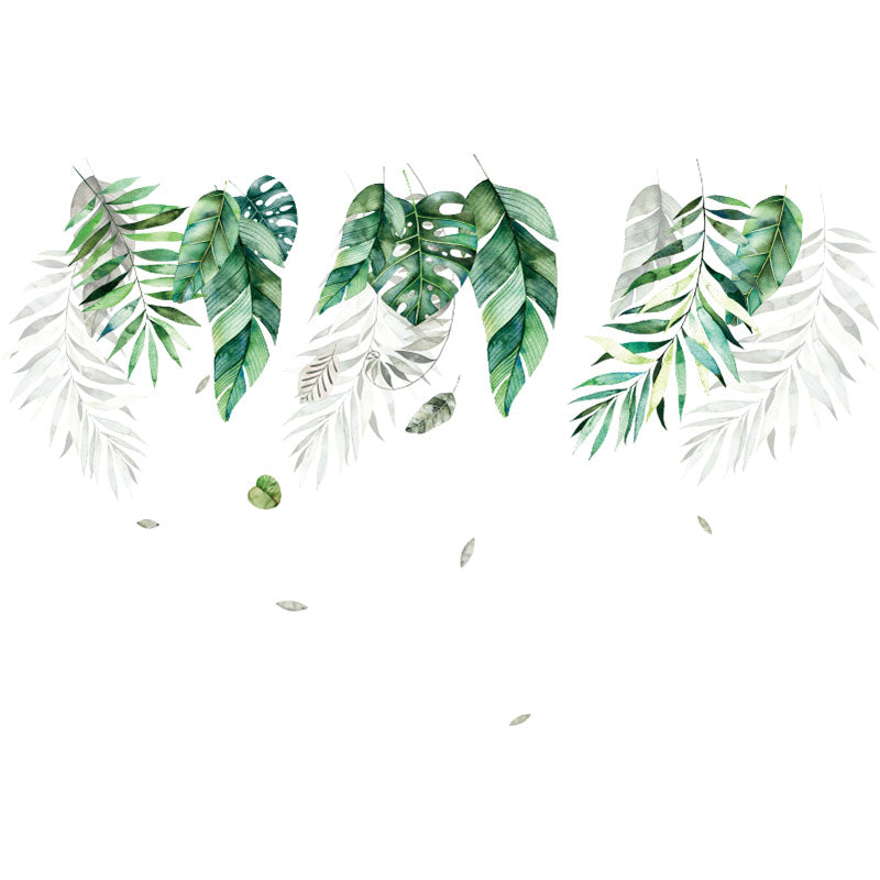 Miico FX82019 2 PCS Botanic Leaves Wall Sticker Decorative Sticker Removable Sticker DIY Sticker