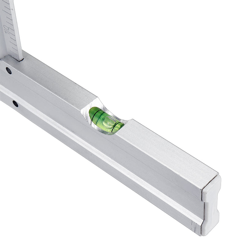 Mytec 300mm 90 Degree Angle Ruler Aluminum Alloy Square Marking Gauge Protractor Carpenter Measuring Tools Metric British with Bubble Level Metric