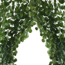 Artificial Silver Dollar Eucalyptus Garland Faux Silk Leaf Vine Greenery Willow Ring Wedding Home Garden Decorations