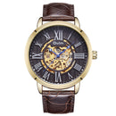 OULM 3688 Genuine Leather Automatic Mechanical Watch Business Style Male Wrist Watch