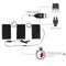8.5W 5V 2.1A USB Heating 4 Pads 3 Gears Thermal Vest Heated Jacket Motorcycle Warm Winter