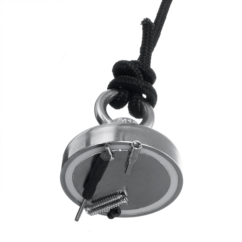 250kg Pull Fishing Treasure Hunting Neodymium Recovery Magnet + 10 Metre Rope