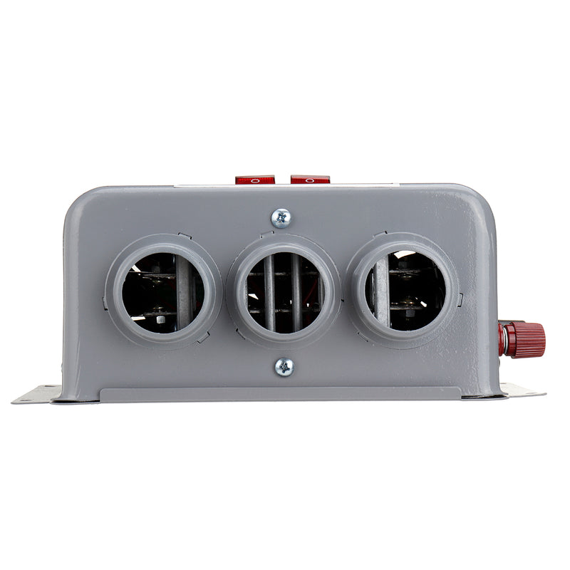 800W 12V/24V 3 Hole Dual Gear Heating Air Conditioning Heater Electric Heating Defroster Heater Car Heater Warming Eqiupment Set
