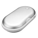 5200mAh Portable Macarons Hand Pocket Warmer Double-Sided PTC Ceramic Heating Aluminum Alloy Mobile Power Bank Supply External Battery Charger