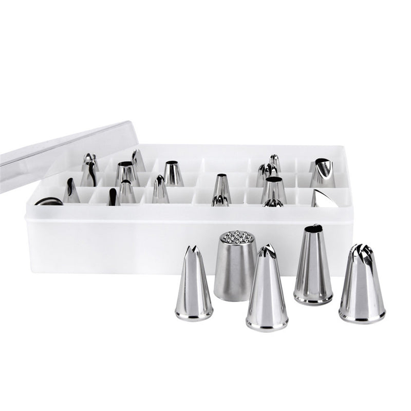 Honana CF-PT02 24Pcs Flower Pastry Cake Icing Piping Nozzles Decorating Tips Cake Baking Tools