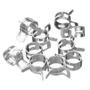 5pcs 1/4inch Inline Fuel Gas Filter & 10pcs Hose Clamps Set For Briggs & Stratton